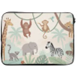 Jungle - Dieren - Groen laptophoes neopreen klein -zkaufland3dotto