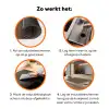 Bruin - Roze - Patroon Inductie beschermer vinyl 3mm klein 276 -zzzzzzz-td-werking