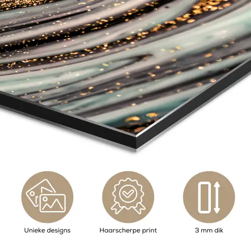 Marmerlook - Goud - Glitter - Luxe - Marmer - Wit aluminium wit klein -closeup_NL