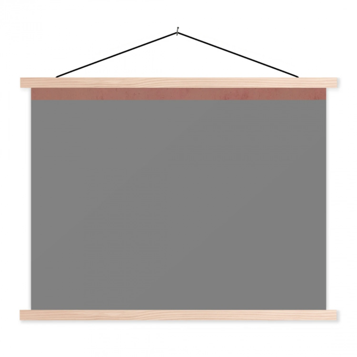 Illustratie - Vogels - Abstract - Roze textielposter latten blank klein -3d