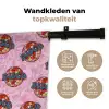 Disco - Bal - Patroon - Roze Wandkleed katoen klein 269 -sfeer2