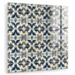 Tegel - Patroon - Blauw - Beige plexiglas 5mm klein 11 -zzzproduct_nieuw