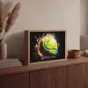 Graffiti - Sport - Tennis - Padel - Bal Light Box met batterij (Wandlamp) middel -sfeer2