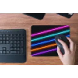 Esthetiek - Retro - Neon muismat rubber klein -toetsenbord