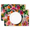 Bloemen - Kleurrijk - Roze Placemat vinyl groot -zzsfeer2_Kitchenyeah-website
