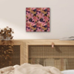 Lelies - Patroon - Roze - Goud aluminium wit klein 46 -sfeer3