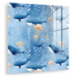 Walvissen - Oceaan - Blauw plexiglas 5mm klein 11 -zzzproduct_nieuw