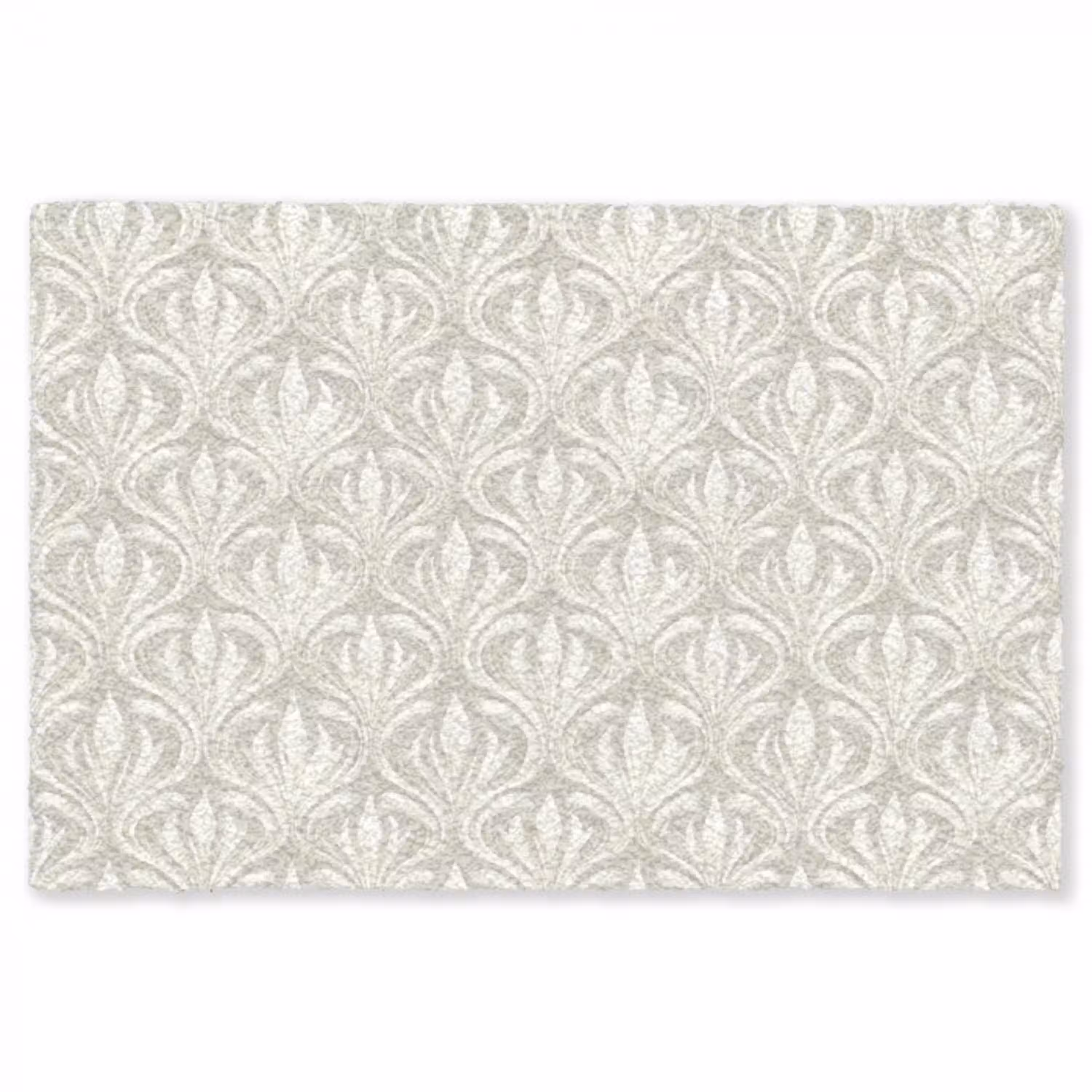 Barok - Patroon - Beige Vloerkleed Rechthoek klein 1091 -3d