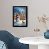 Kerstwonder - Winteravond - Kleurrijk fotolijst zwart zonder passe partout klein -sfeer4
