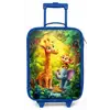Giraf, olifant en aapje in het bos Kinderkoffer - Blauw klein -zz3dotto