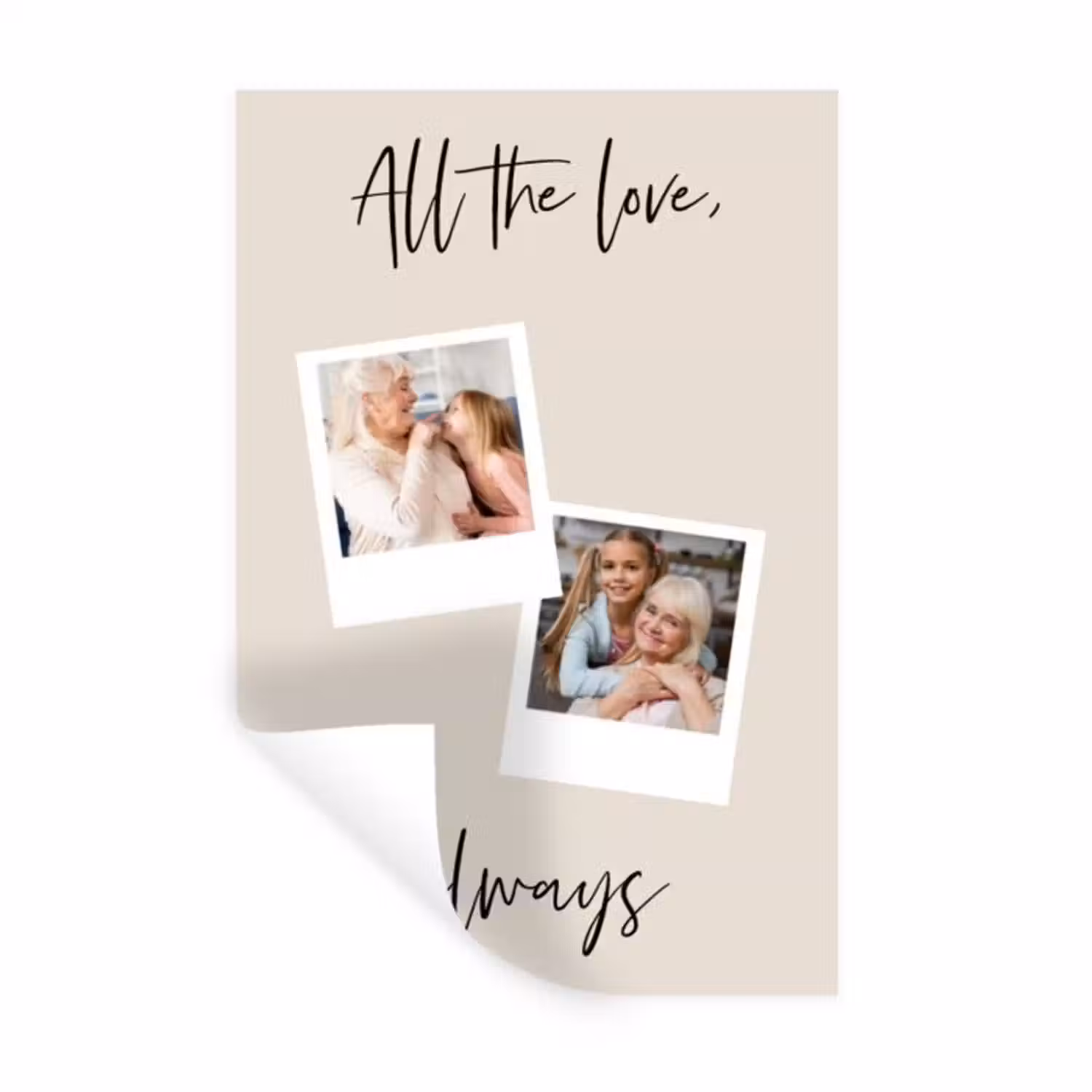 Gepersonaliseerde muursticker - All The Love, Always