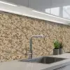 Bruin - Grijs - Patroon keuken achterwand 2 middel 871 -3d_schuin