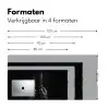 Bestek - Zwart - Wit Muismat XXL klein -sfeer5