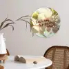 Bloesems - Zonlicht - Quote - Wit Wandcirkel kunststof plaat 5mm dik klein -sfeer4