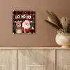 Kerstman - Rendier - Tekst - Rood - Zwart plexiglas 5mm klein -sfeer5