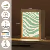Zebrapatroon - Groen - Retro Light Box met kabel (Tafellamp) klein -USP_NL