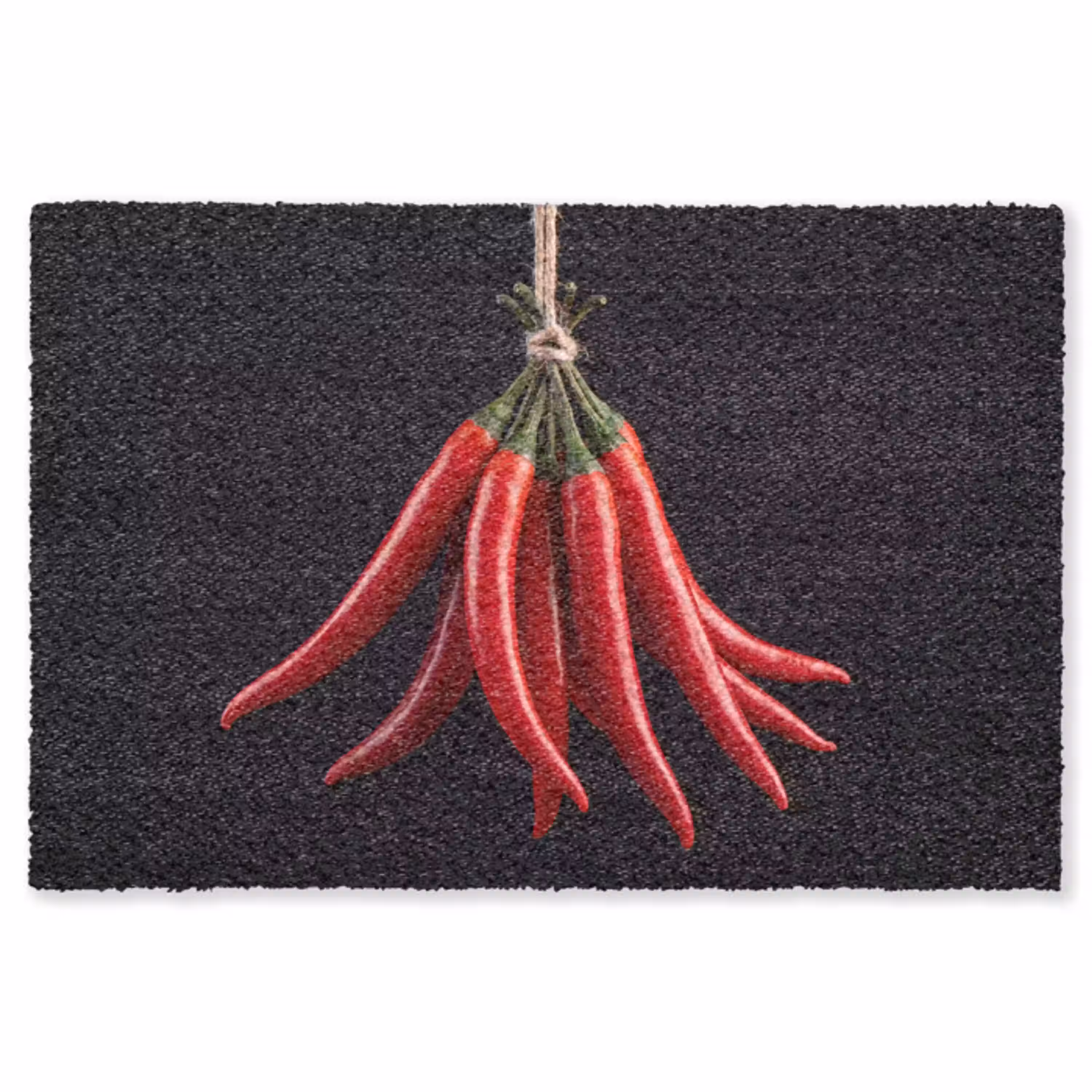 Rode peper - Eten Vloerkleed Rechthoek klein -3d