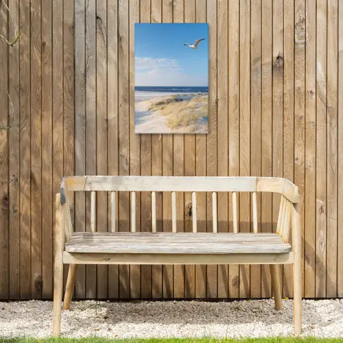 Mooie Strandvlucht Tuinposter op houten frame 2 cm dik klein -sfeer4