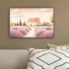 Lavendelveld - Huis - Paars canvas 2cm klein -sfeer3