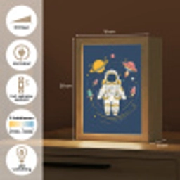 Astronaut - Planeten - Raket Light Box met kabel klein -USP_NL