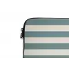 Strepen - Modern - Blauw laptophoes neopreen klein 279 -detail
