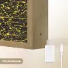 Spat - Waterverf - Geel - Zwart Light Box met batterij (Wandlamp) middel 907 -USP_websiteoplaadbaarNL