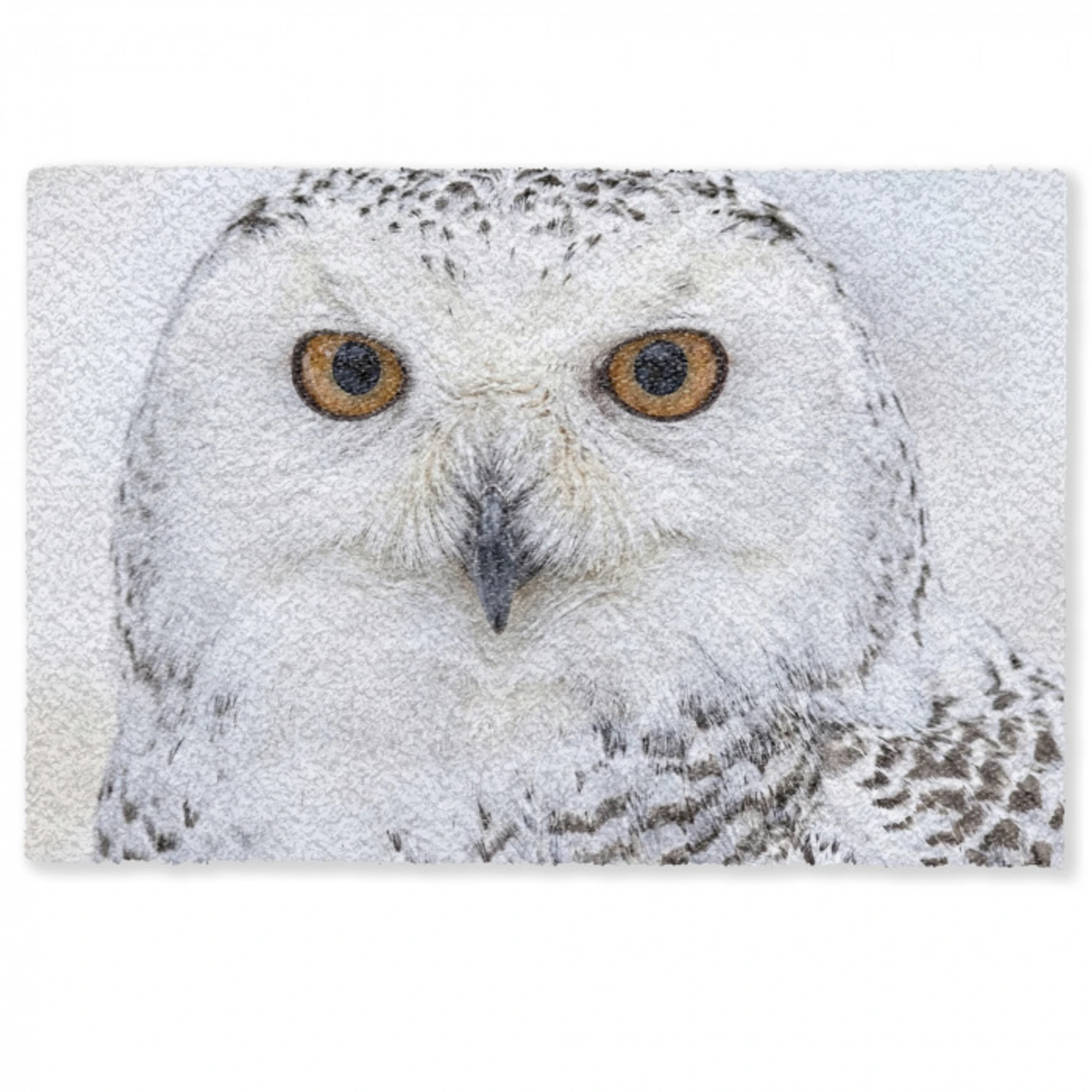 Sneeuwuil - Oog - Wildlife - Wit Deurmat klein -zkaufland3d