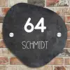 Donker steen - Modern Naambord Organisch middel -sfeer10
