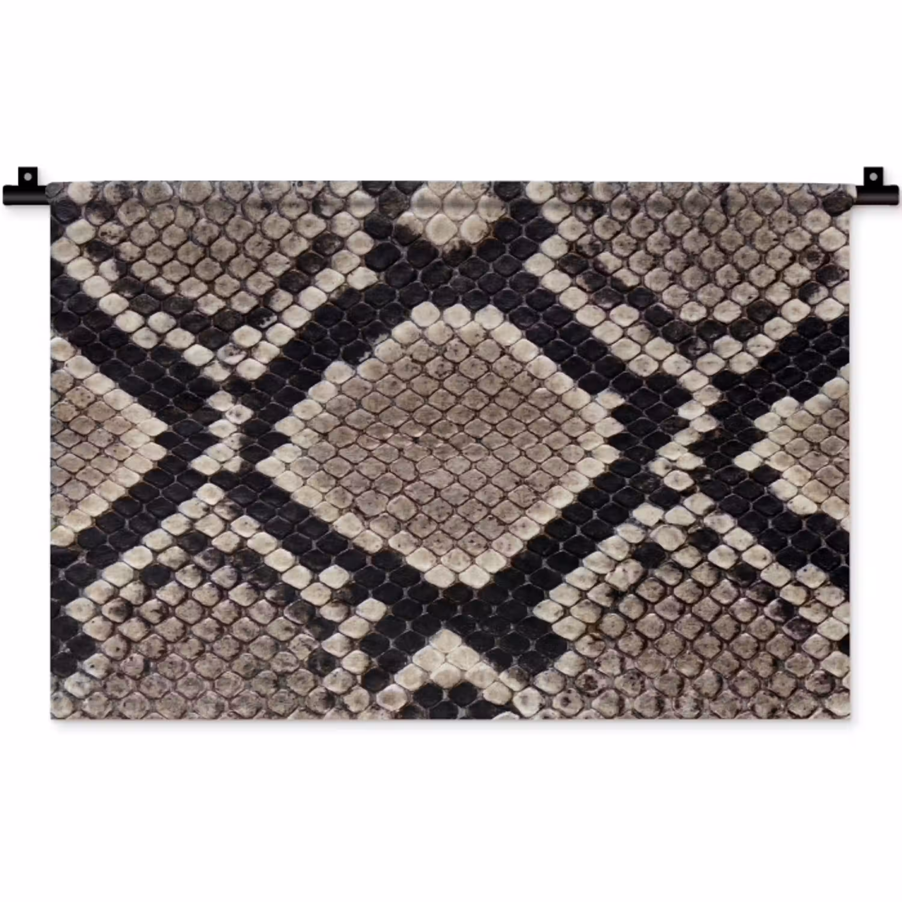 Slangenleer - Patroon - Beige Wandkleed katoen klein -zz3d