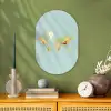 Wereldkaart - Realistisch - Blauw Wandcirkel Ovaal Forex klein -sfeer2