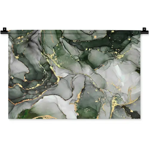 Luxe - Marmer - Groen Wandkleed katoen klein -zz3d