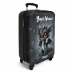 Gino grijsstaart NBS - Handbagage koffer - Kinderen Unisex middel -productfoto_3d