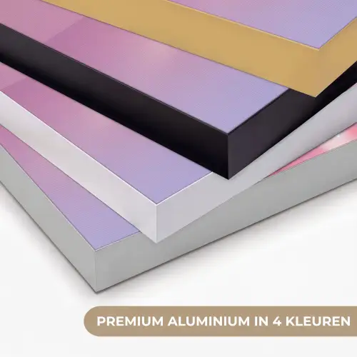 Disco - Fruit - Glitter - Strawberry Textielframe zwart klein -USP_kleurenNL