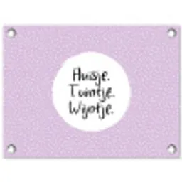 Quotes - Huisje. Tuintje. Wijntje. - Tekst - Wijn tuinposter los doek klein -3d