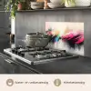 Dynamisch - Abstract - Kleurrijk - Zwart keuken achterwand spatscherm klein -usp_NL
