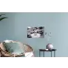 Retro - Vrouw - Zwart - Wit Muursticker klein -plant