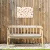 Terrazzo -  Patroon - Kleurrijk - Zalm Tuinposter op houten frame 2 cm dik klein 845 -sfeer4