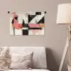 Roze - Abstract - Aesthetic - Modern - Vormen Wandkleed katoen klein -sfeer4