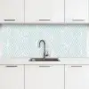 Geometrie - Lijn - Groen - Patroon keuken achterwand 2 middel 871 -3d