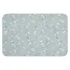Klassiek - Bloemen - Blauw WCmat klein 1009 -3d