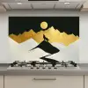 Wolf - Bergen - Maan - Zwart keuken achterwand spatscherm klein -3d_website