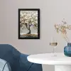 Boom - Bloemen - Wit - Natuur - Kunst fotolijst zwart zonder passe partout klein -sfeer4