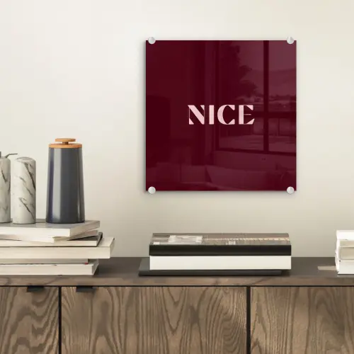 Nice - Bordeaux - Roze plexiglas 5mm klein -sfeer1