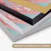 Eikenbladeren - Takken - Roze Textielframe zwart klein -USP_kleurenNL