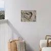Hartvorm - Getekend - Beige - Zand tuinposter los doek klein -sfeer8