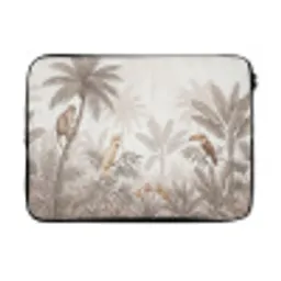Jungle - Dieren - Palmbomen laptophoes neopreen klein -3d