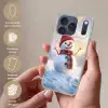 Sneeuwpop - Zonsondergang - Wit Telefoonhoesje iPhone 17 Pro klein -sfeer3_NL
