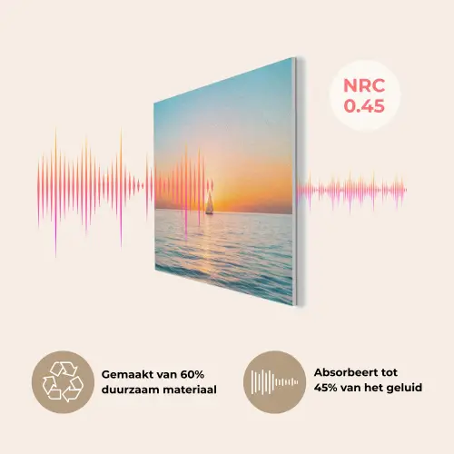Zee - Zeilboot - Zonsondergang PET vilt klein -USP_NL
