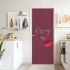Kiss my ass - Lip - Bordeaux deurposter klein -sfeer5
