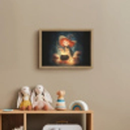 Tovenares - Meisje - Boeken - Toveren Light Box met batterij (Wandlamp kind) middel -sfeer2_kind